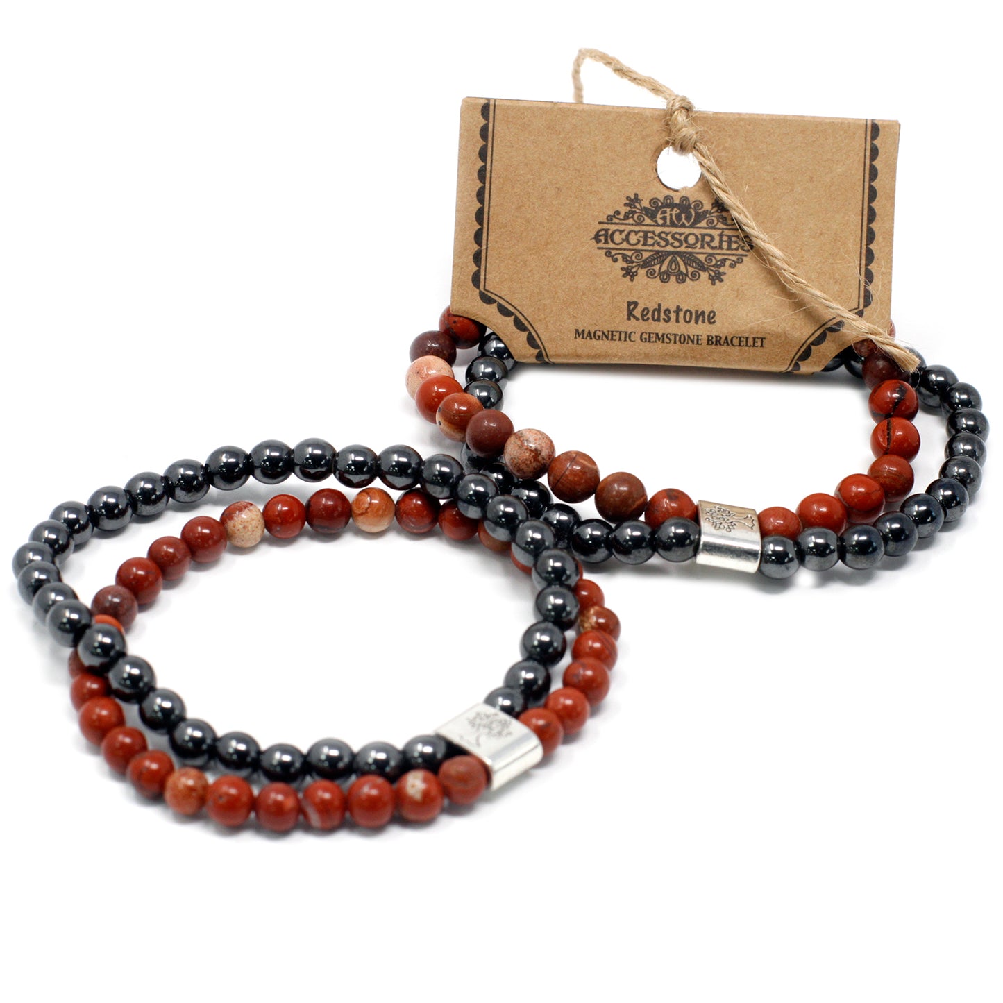 Magnetic Precious Stone Bracelet - Red Piedra