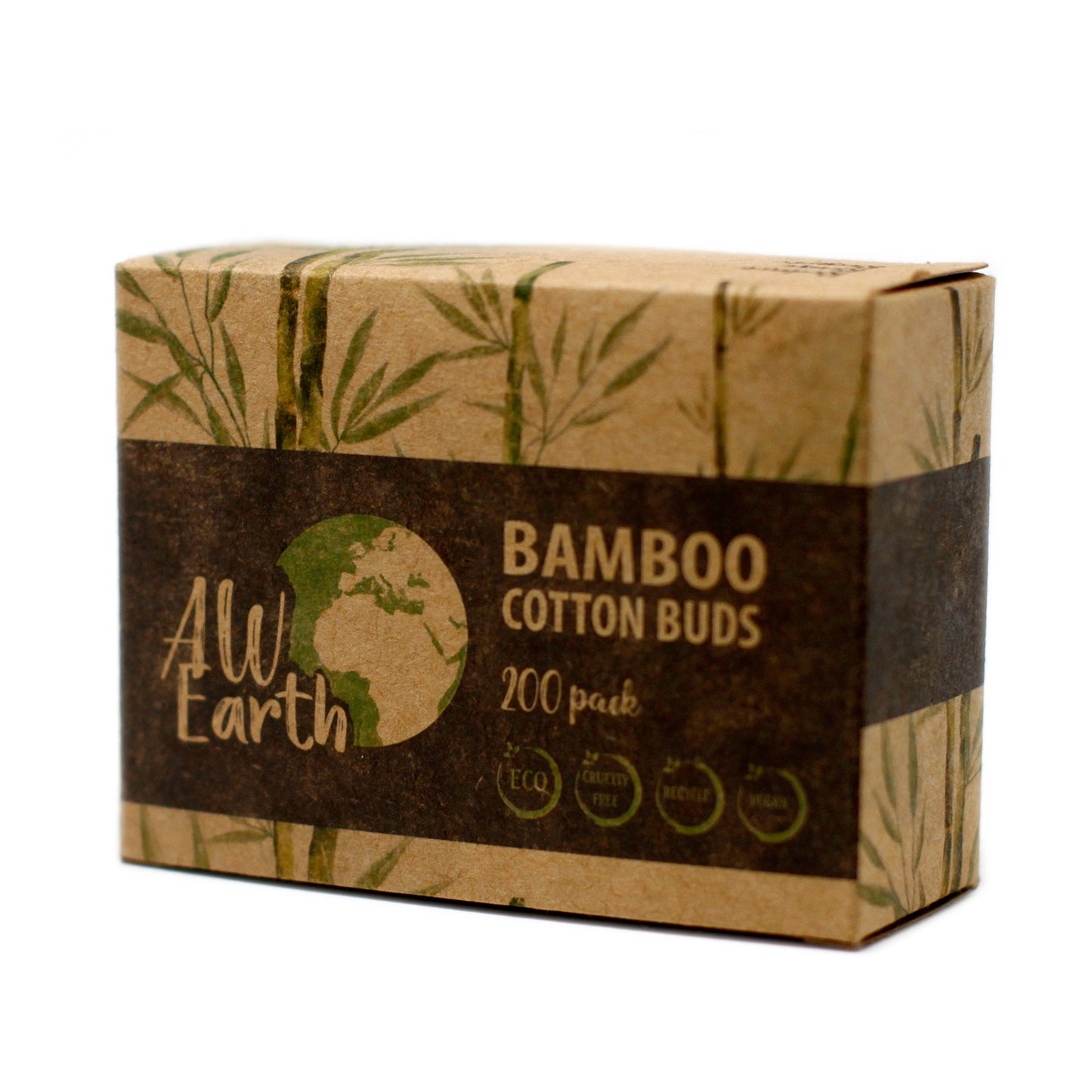 Caja de 200 Bastoncillos de Algodón de Bambú