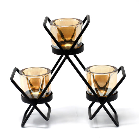 Hierro Candelabra - Triangle - 3 Cups