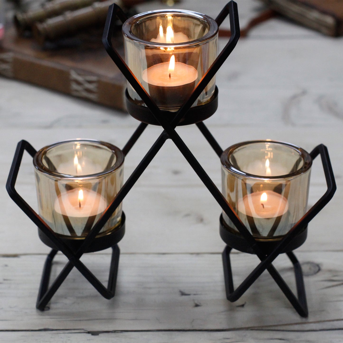 Hierro Candelabra - Triangle - 3 Cups