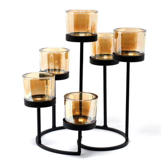 Hierro Candelabra - Árbol - 6 Cups