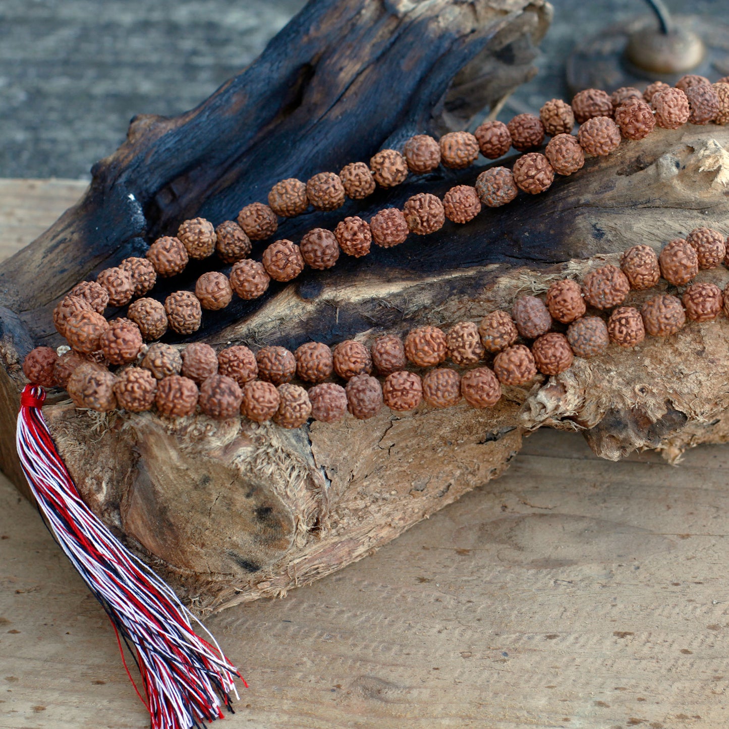 108 Rudraksha Japa Mala - Naturel