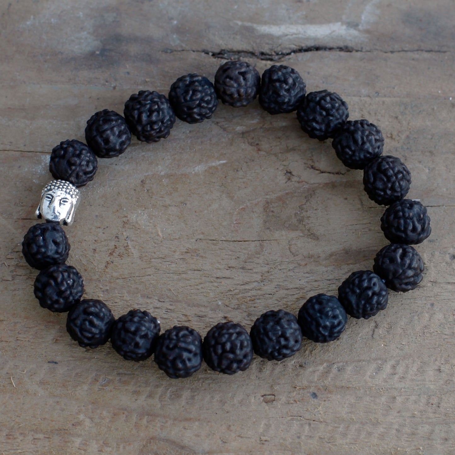 Bracelet Bouddha Rudraksha Japa Mala - Oscuro