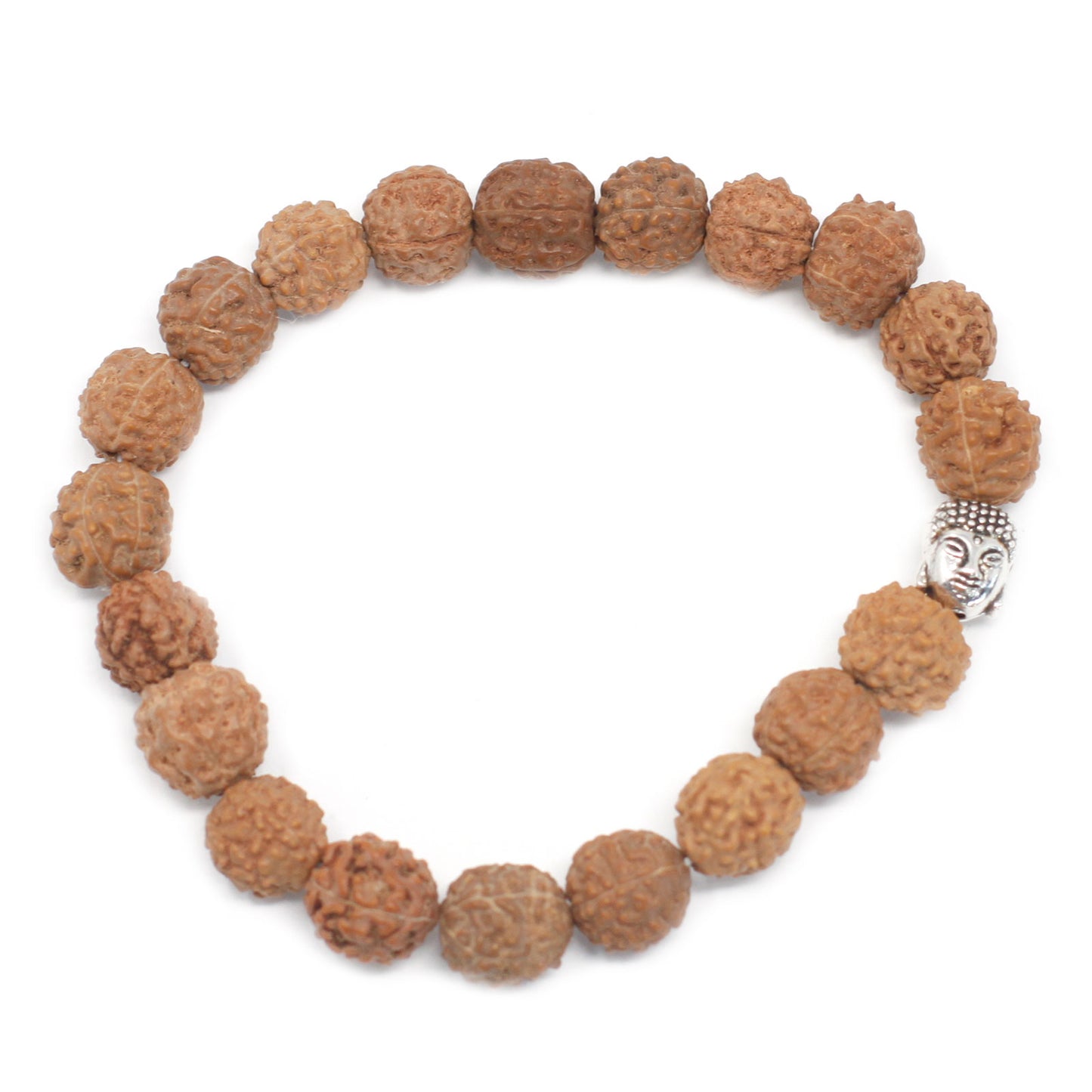 Rudraksha Brazalete de Buda Japa Mala - Natural