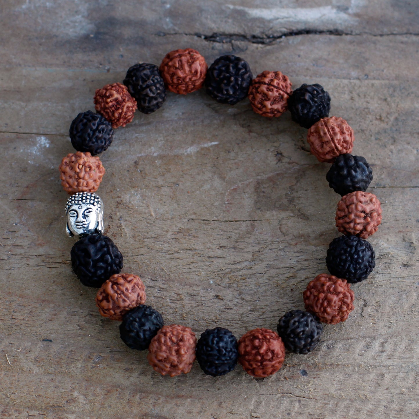 Rudraksha Brazalete de Buda Japa Mala - Mix