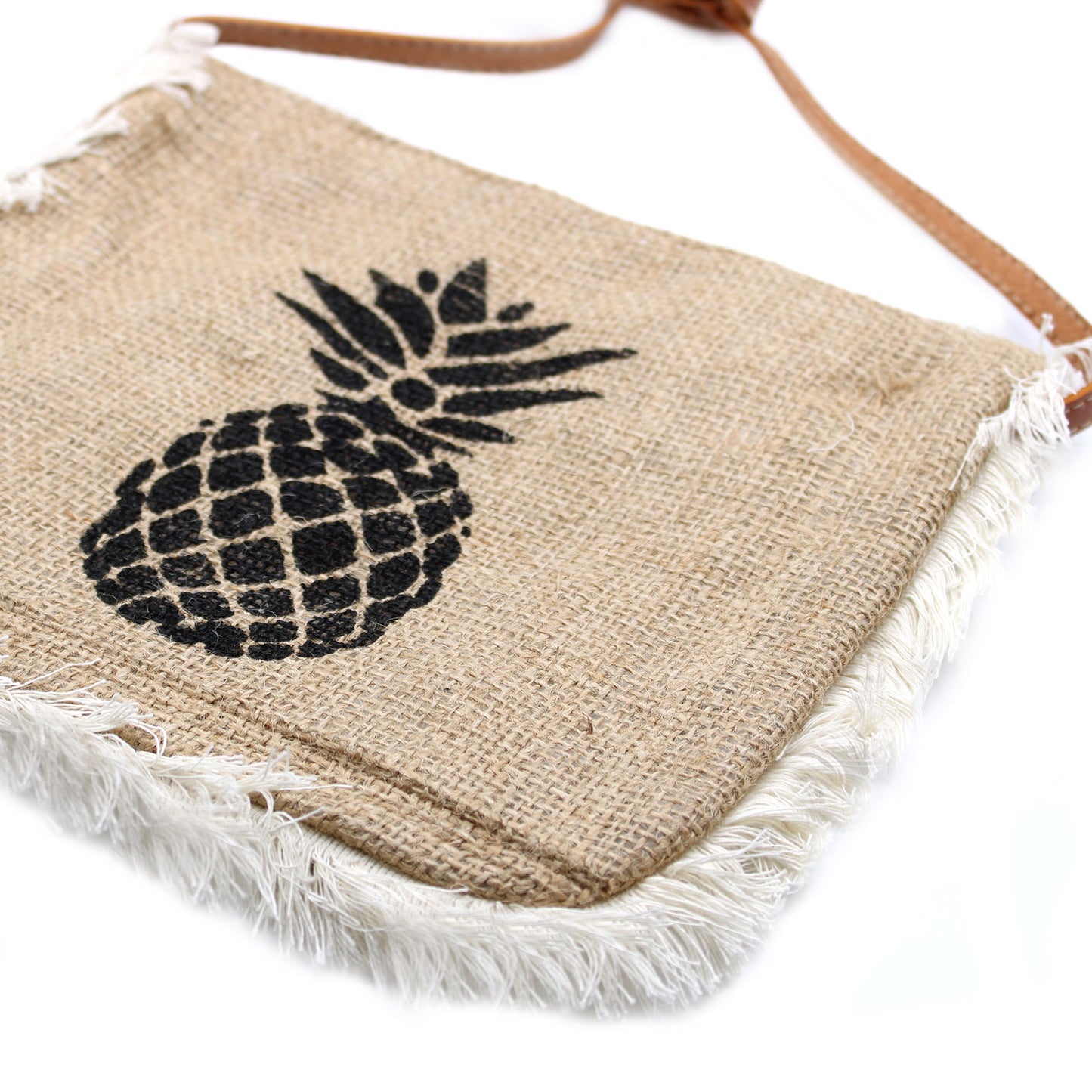 Bolso con flecos - Estampado Piña