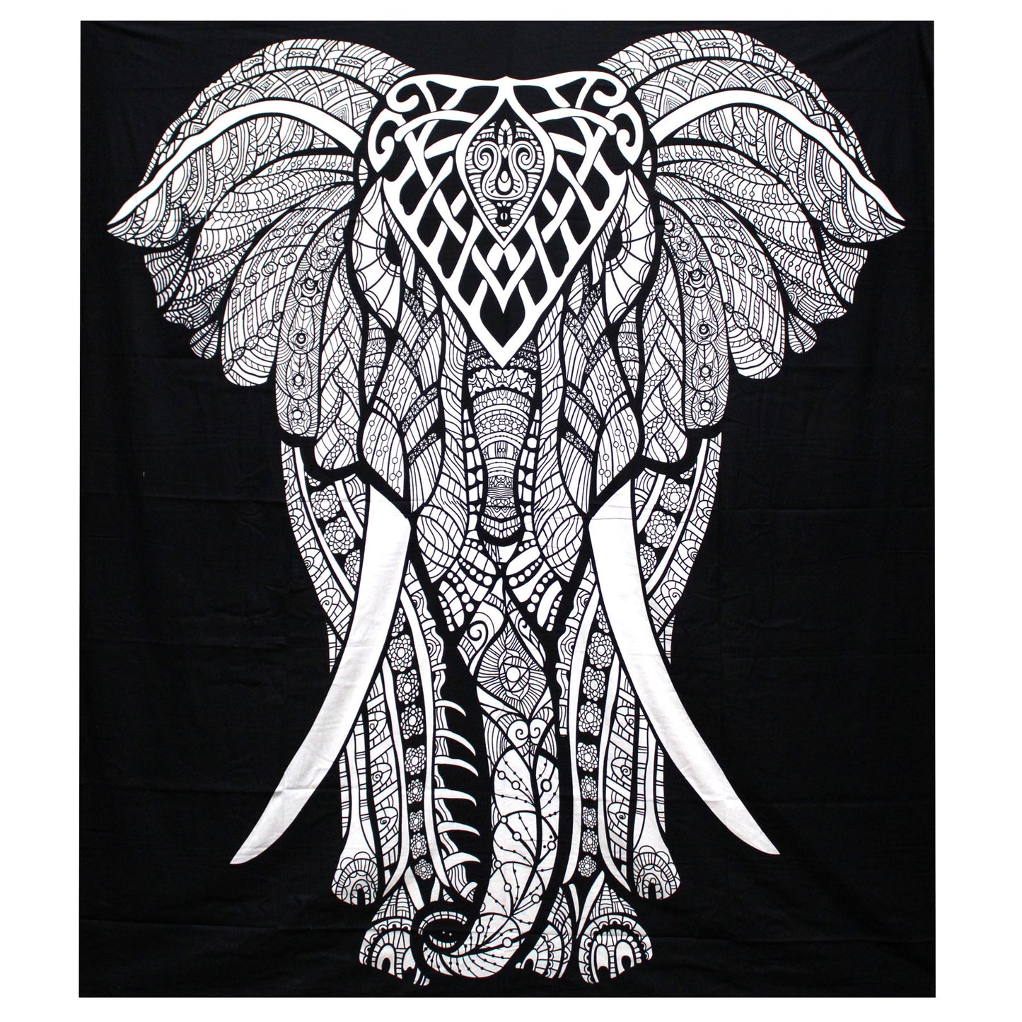 B&amp;N Double Cotton Quilt + Tapiz - Elephant