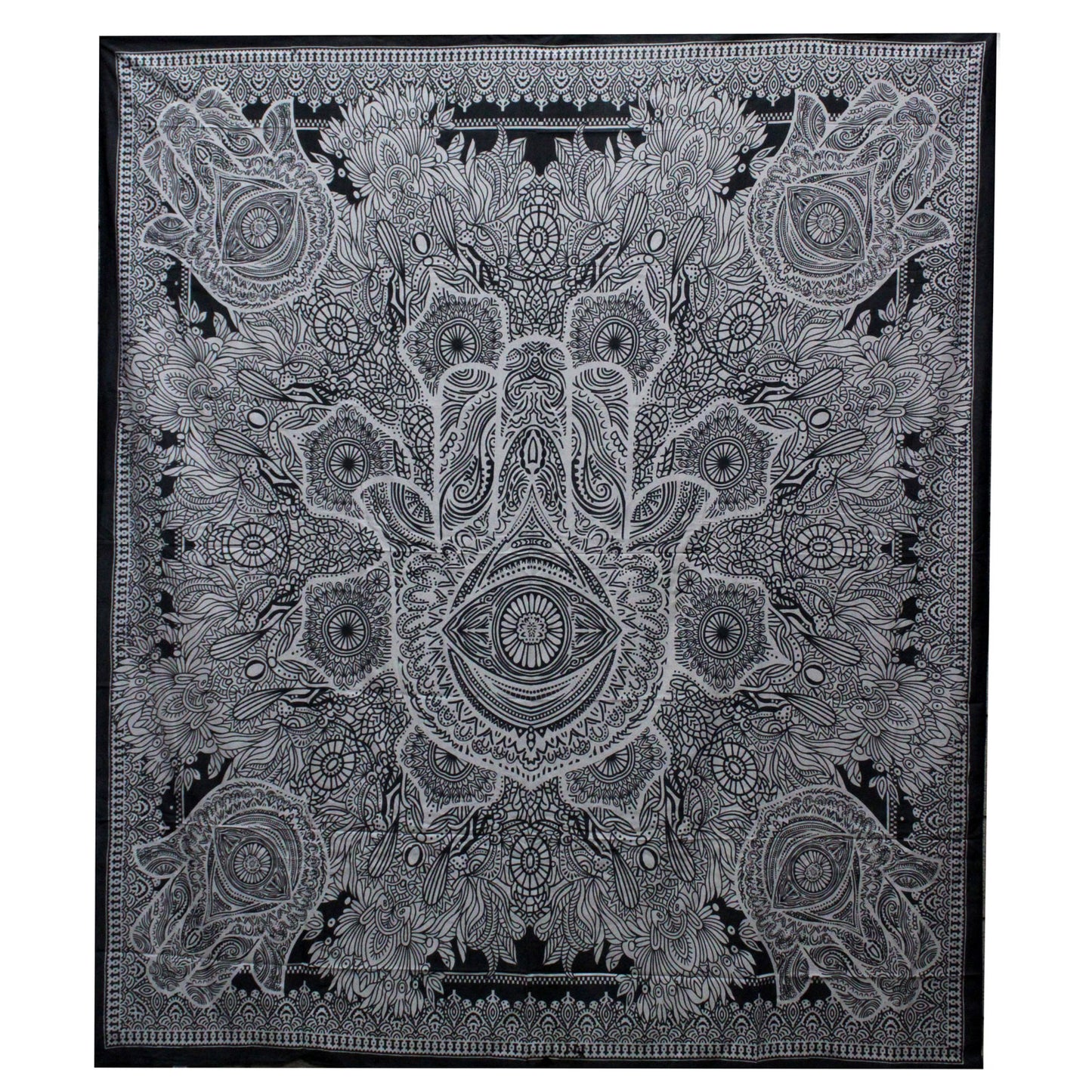 B&amp;N Double Cotton Quilt + Tapiz - Hamsa