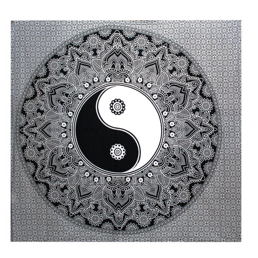 Couette Double Coton B&amp;N + Tapiz - Ying yang