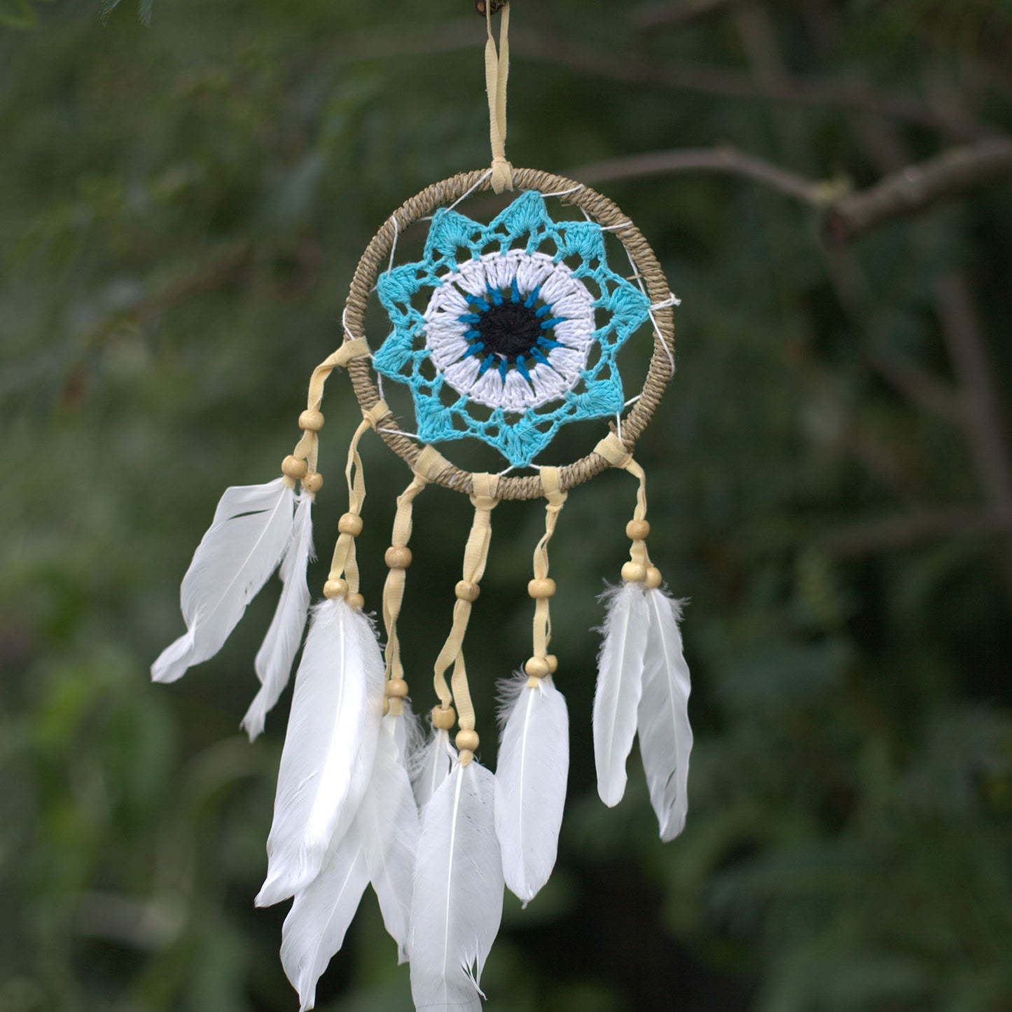 Atrapasueños-Blue Macramé12cm (Assorted Colors)