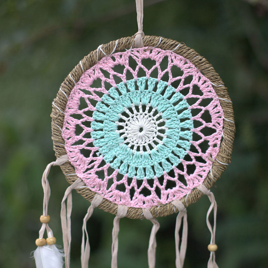 Atrapasueños-Macramé Pink 16cm (Assorted Colors)