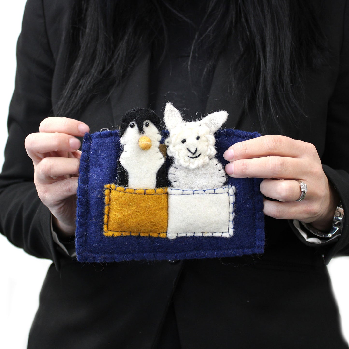 Bag with Finger Puppets - Dog Friends