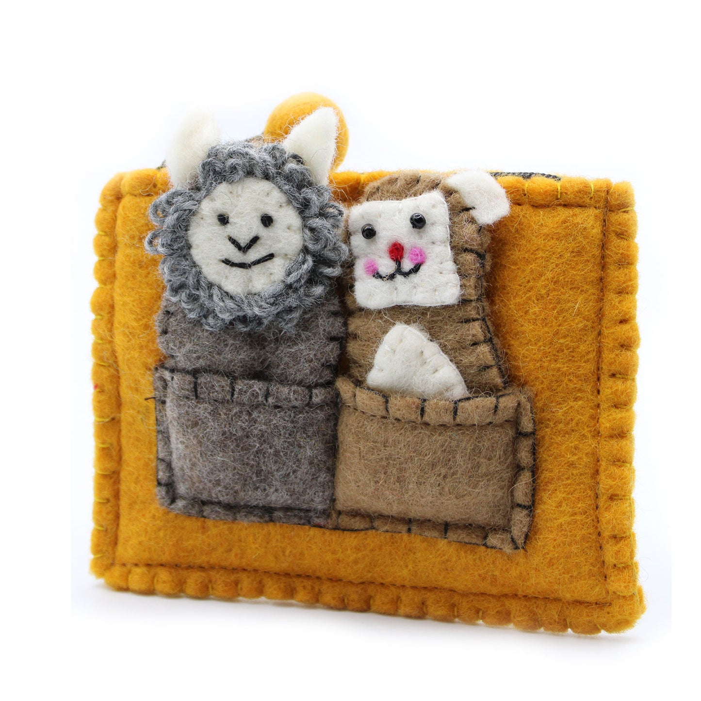 Bag with Finger Puppets - Oso y Oveja