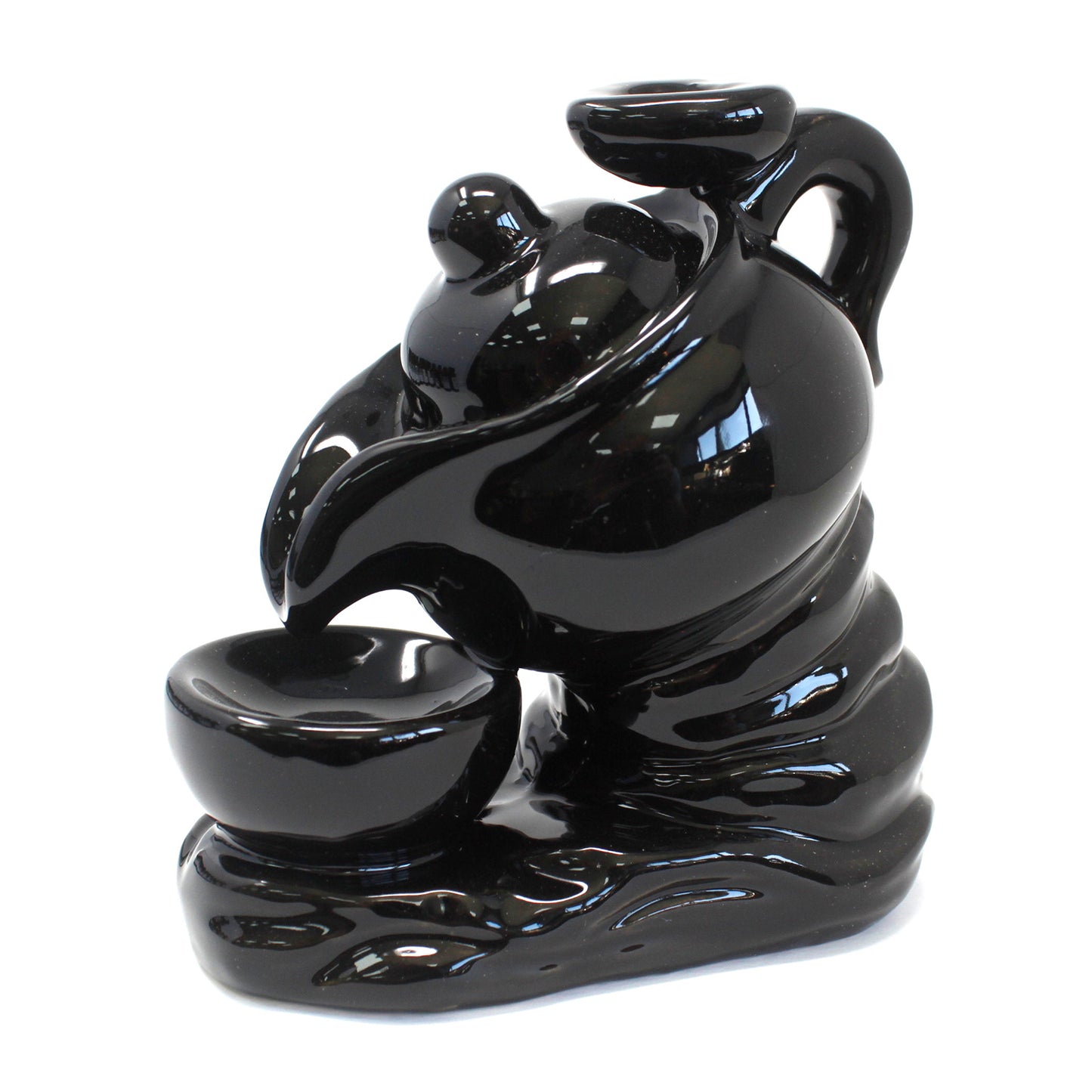 Reverse flow incense burner - Tetera