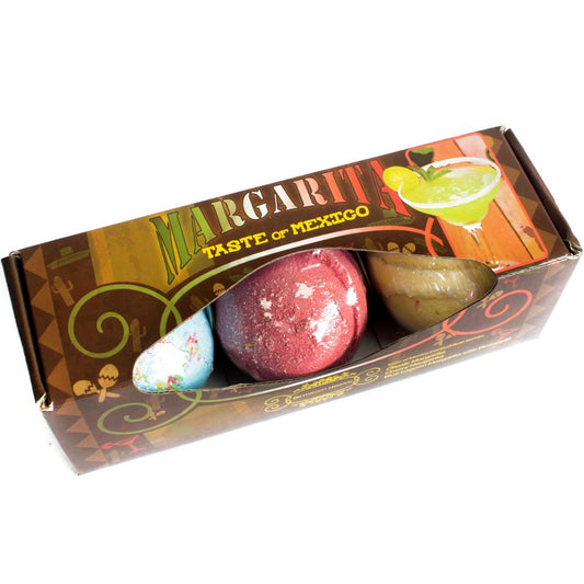 Set of 3 margarita bath bombs