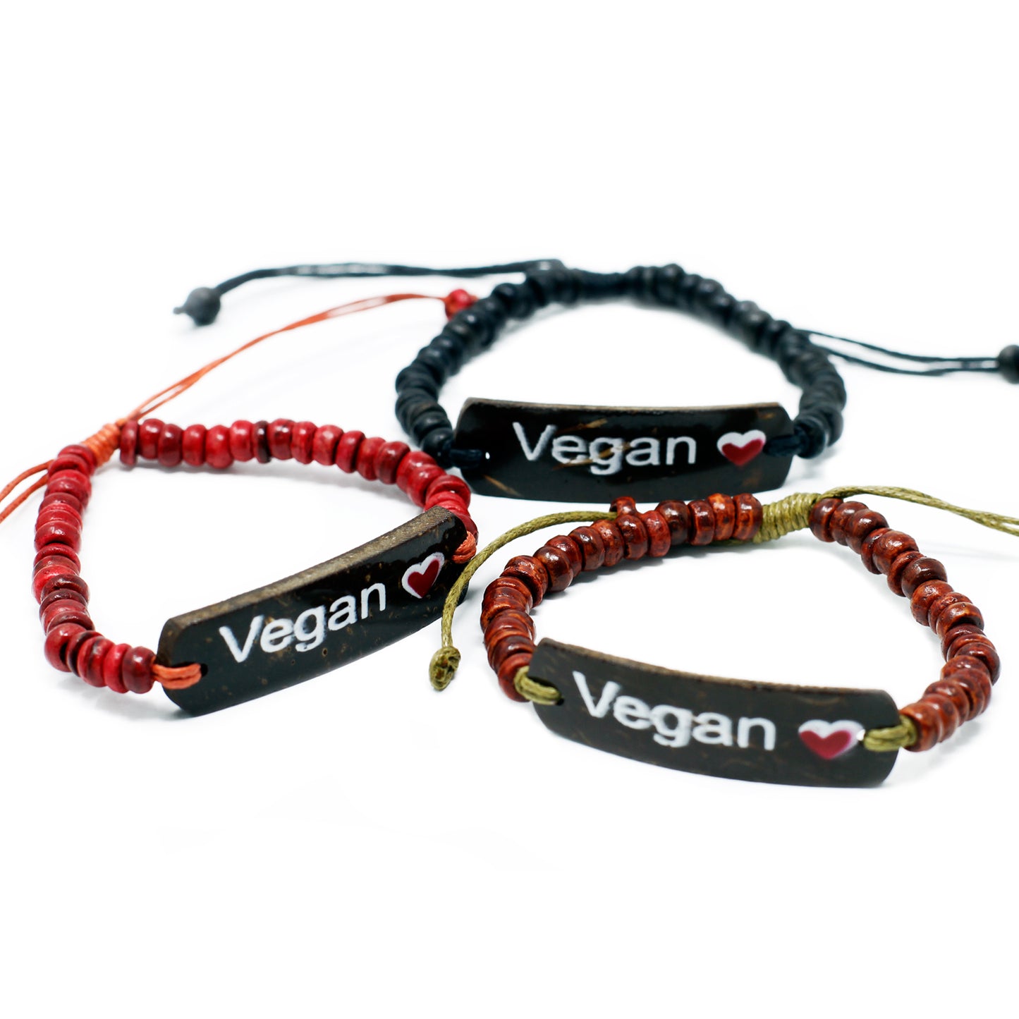 Coconut motto bracelets - vegan