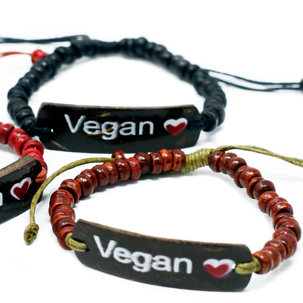 Coconut motto bracelets - vegan