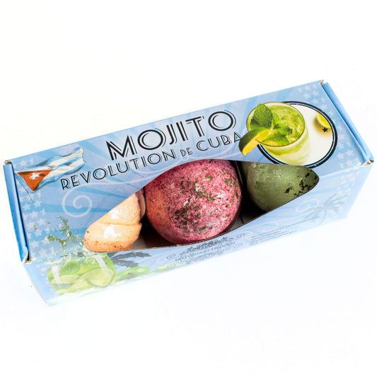 Coffret de 3 bombes de bain mojito