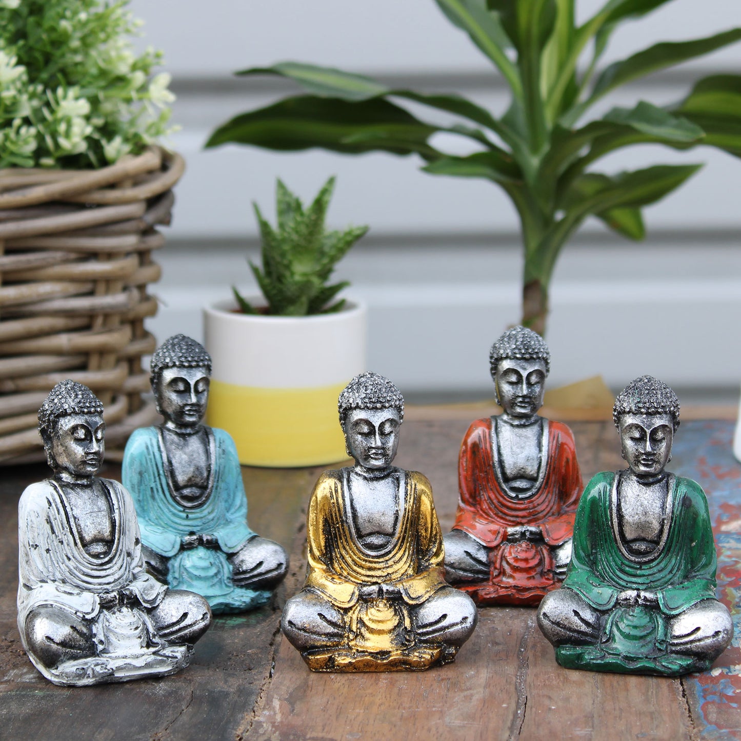 Mini Plated Buddha (assorted colors)