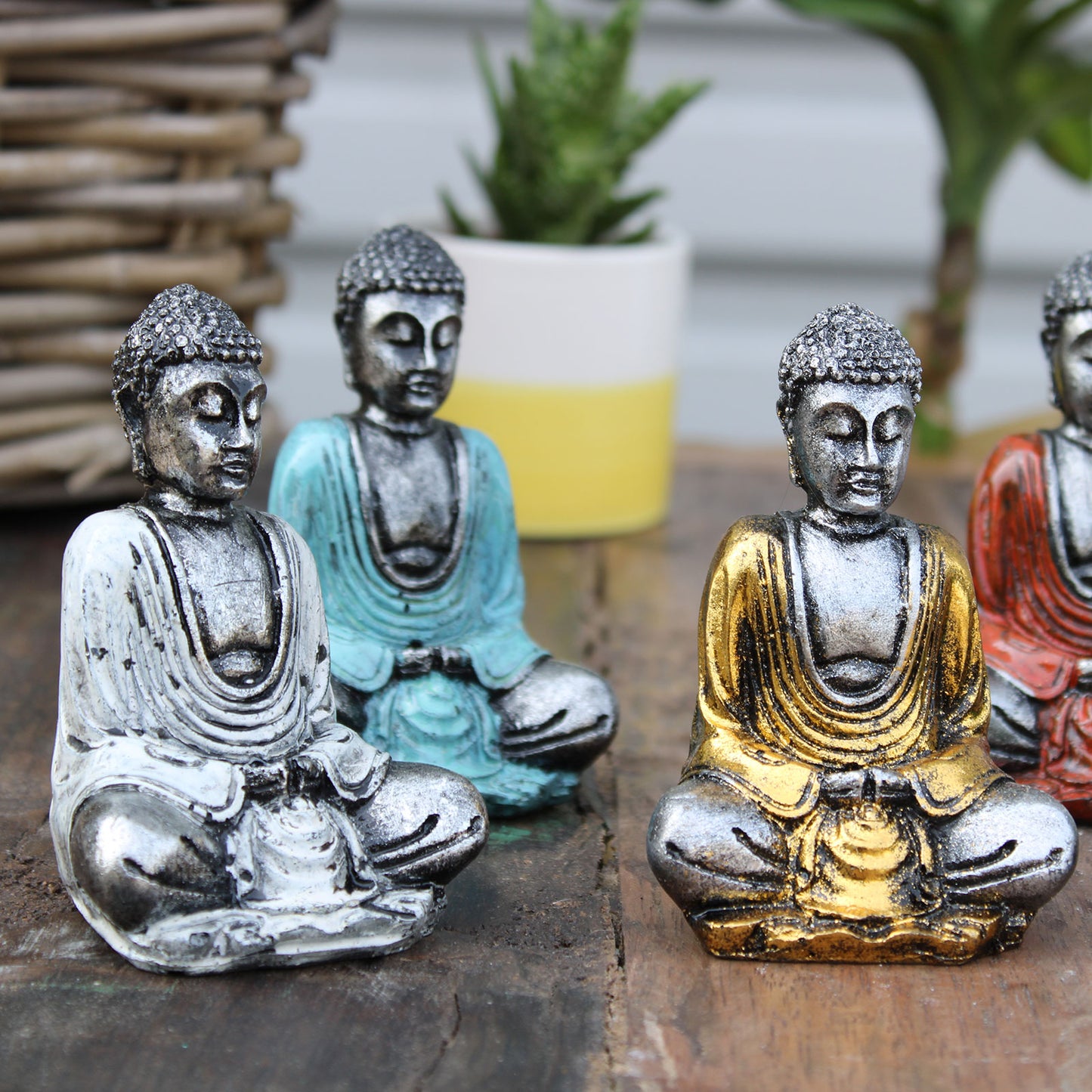 Mini Plated Buddha (assorted colors)