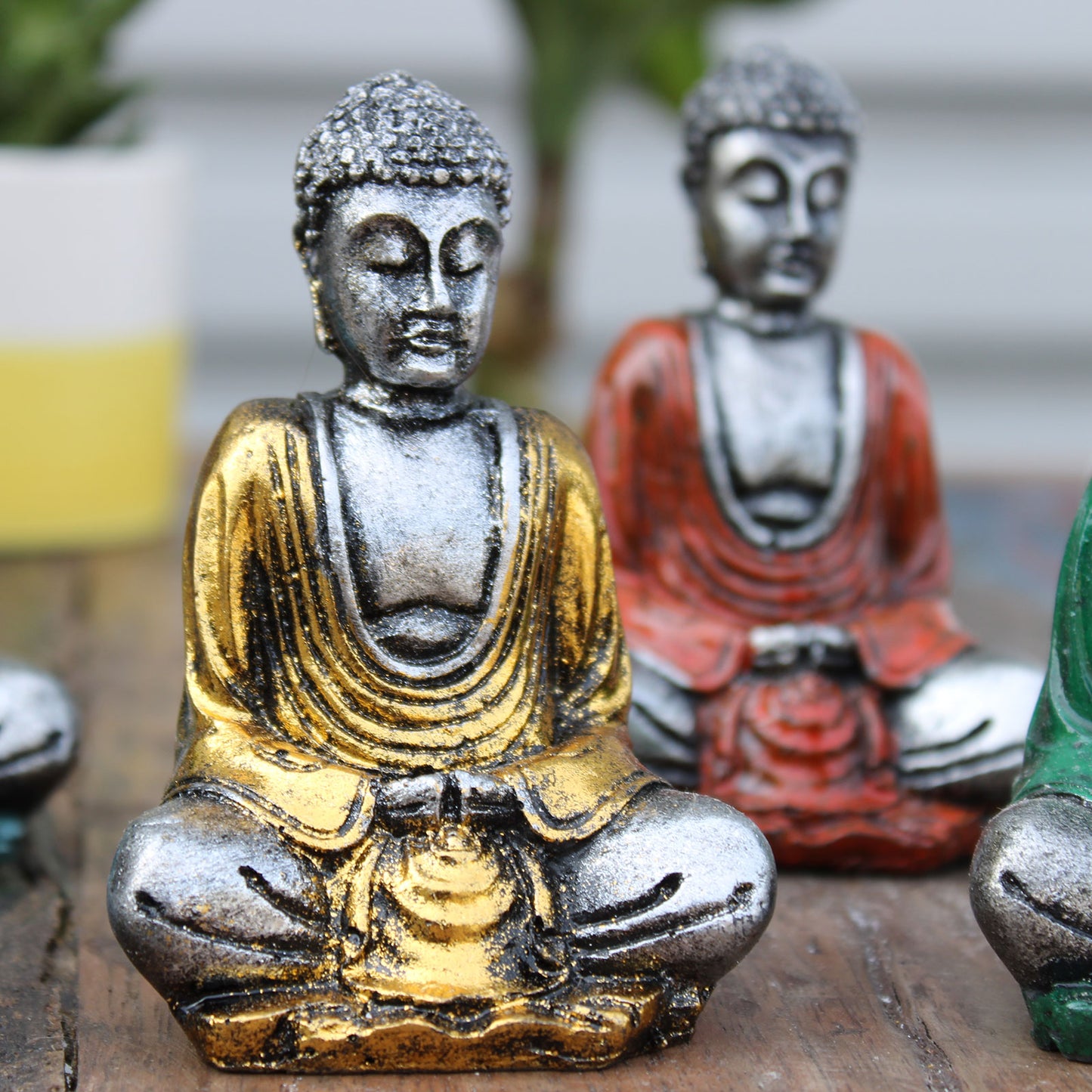 Mini Plated Buddha (assorted colors)