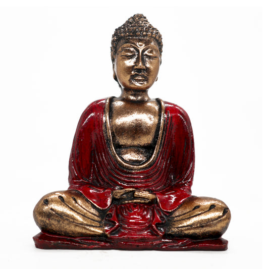 Bouddha Rouge et Or - Med