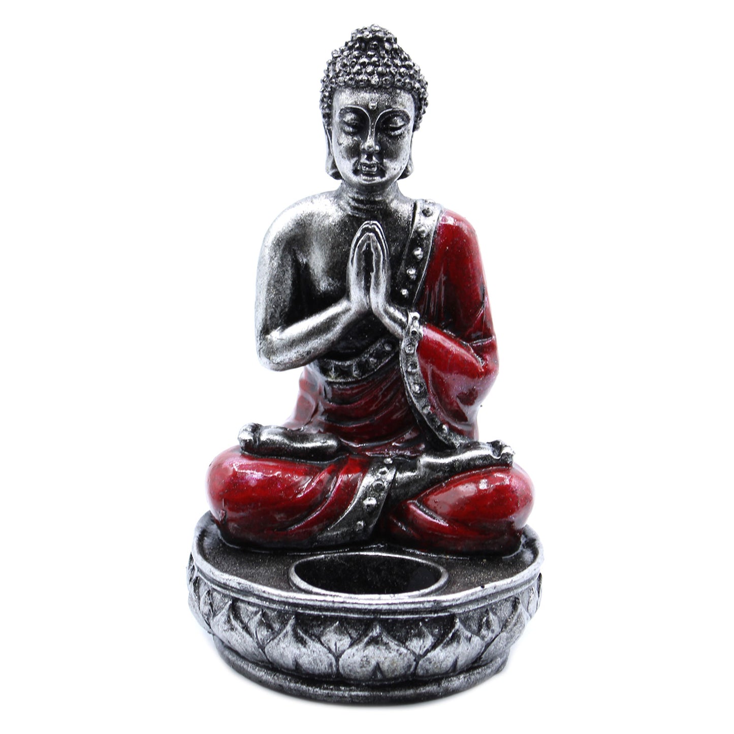 Buddha Porta Velas - Rojo - Med