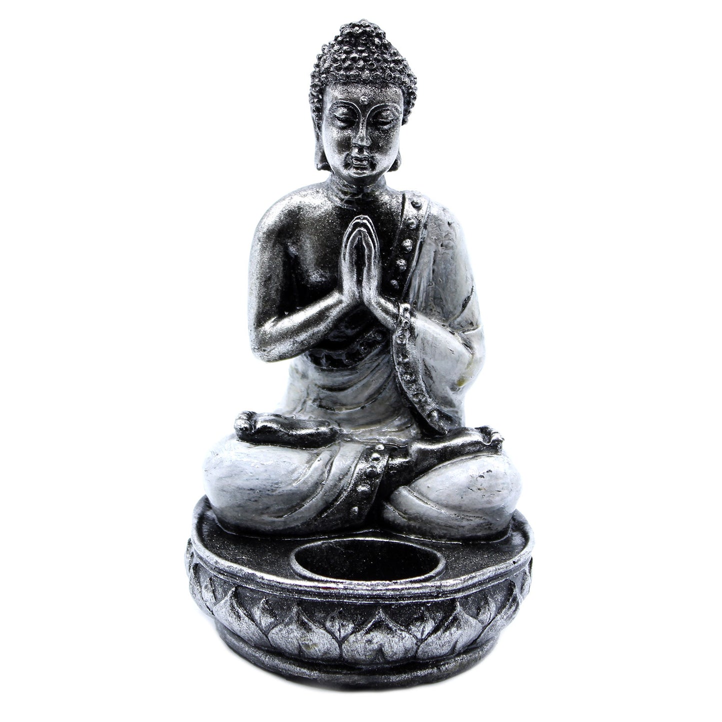 Buddha Candle Holder - White - Med