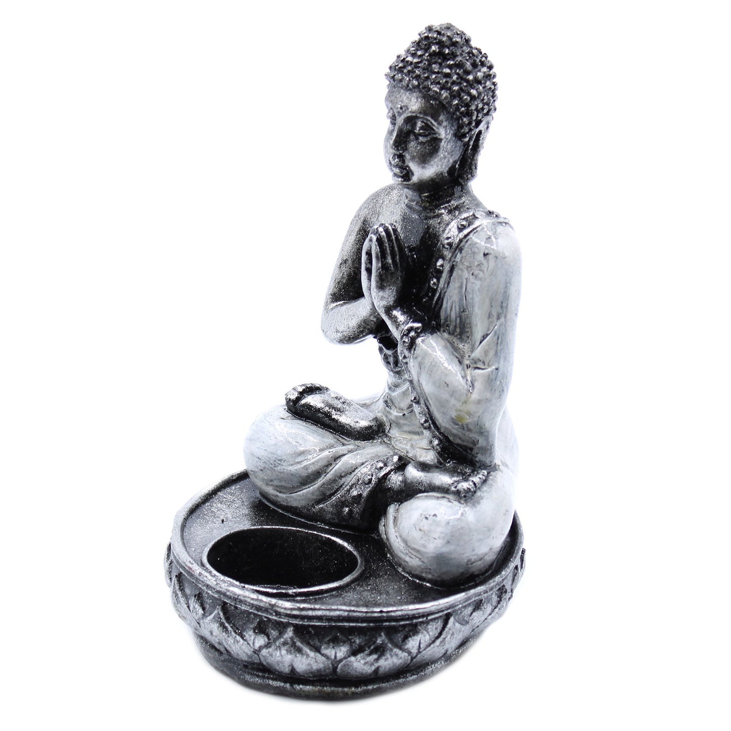 Buddha Candle Holder - White - Med