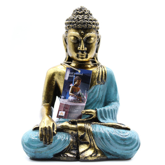 Blue Green and Golden Buddha - Lrg