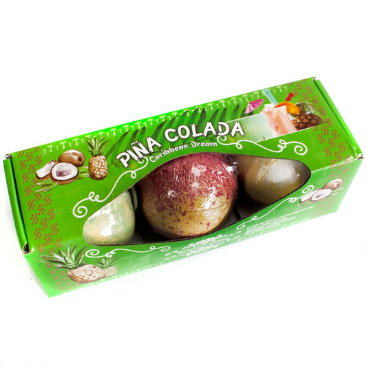 Coffret de 3 bombes de bain piña colada