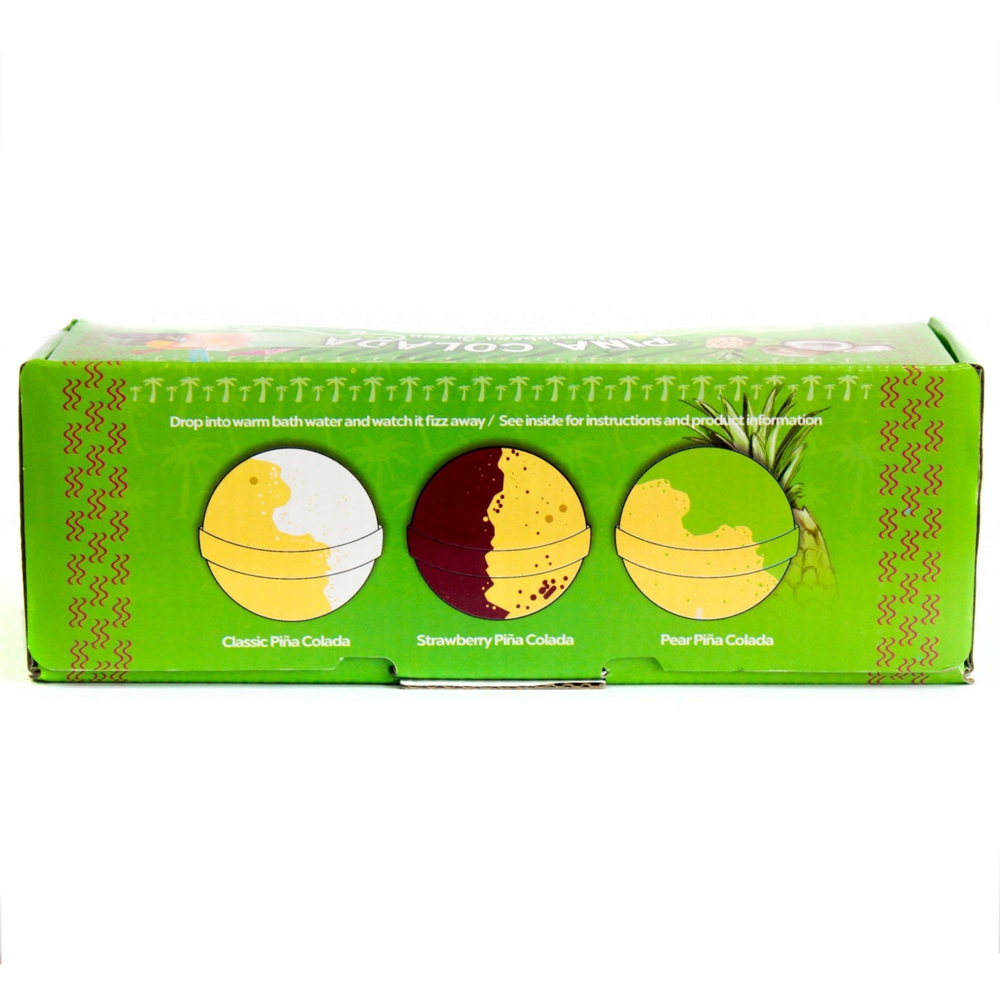 Coffret de 3 bombes de bain piña colada