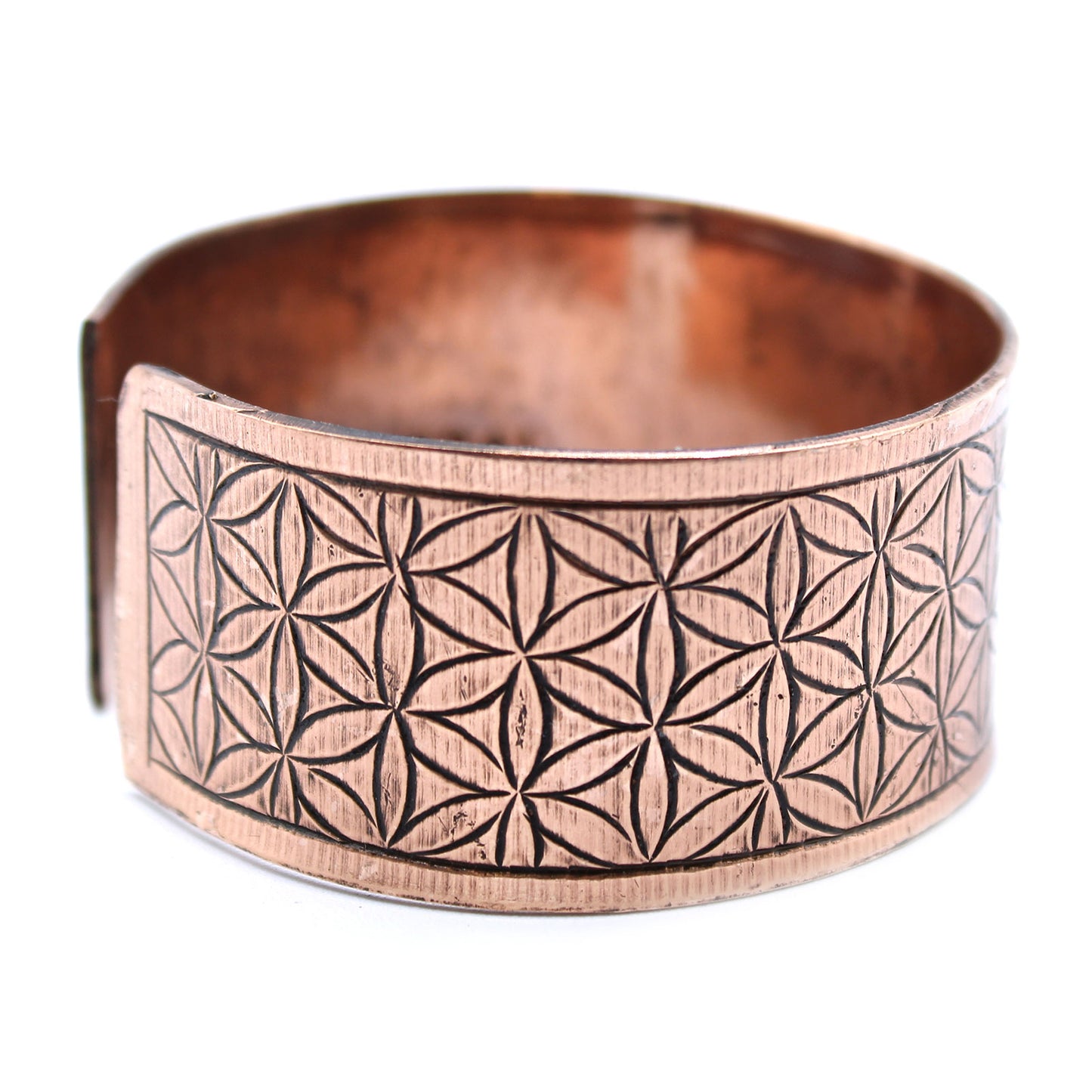 Tibetan Copper Bracelet - Flor de la Vida