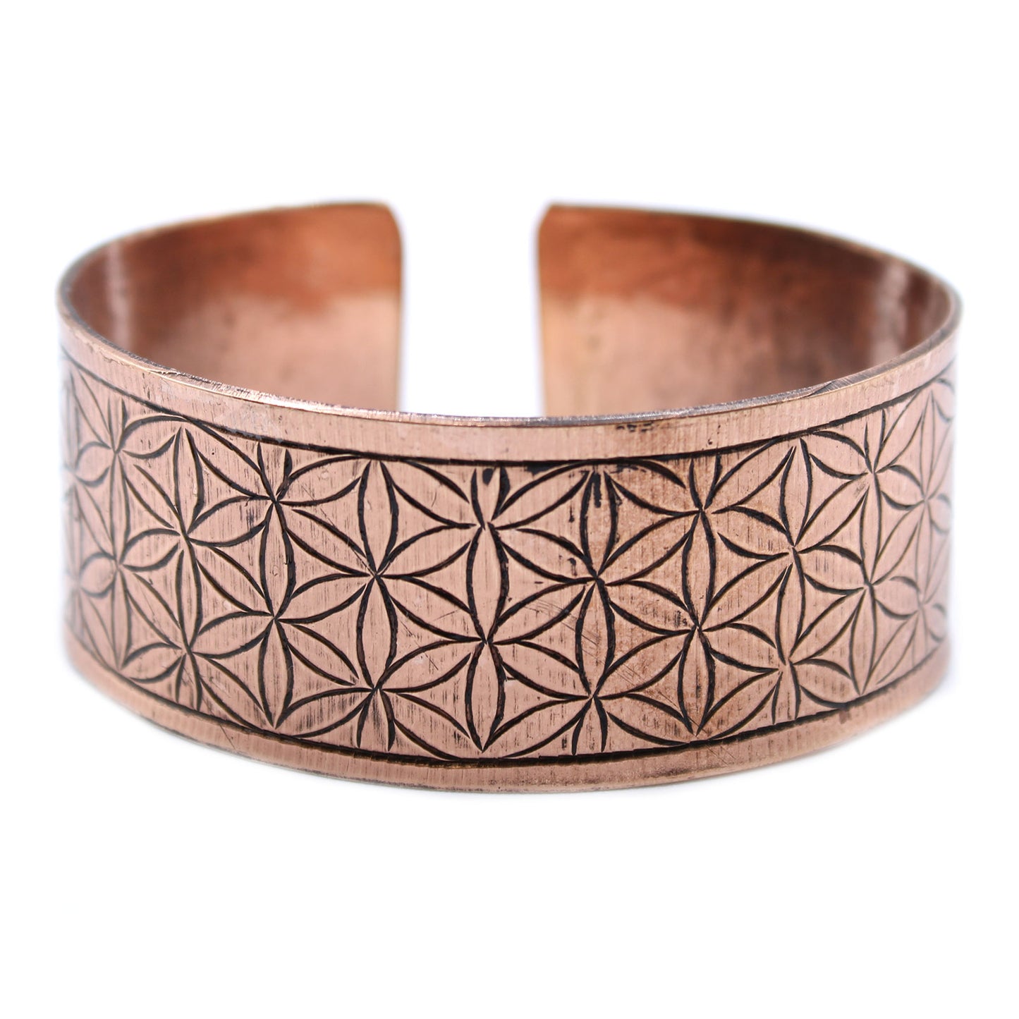 Tibetan Copper Bracelet - Flor de la Vida