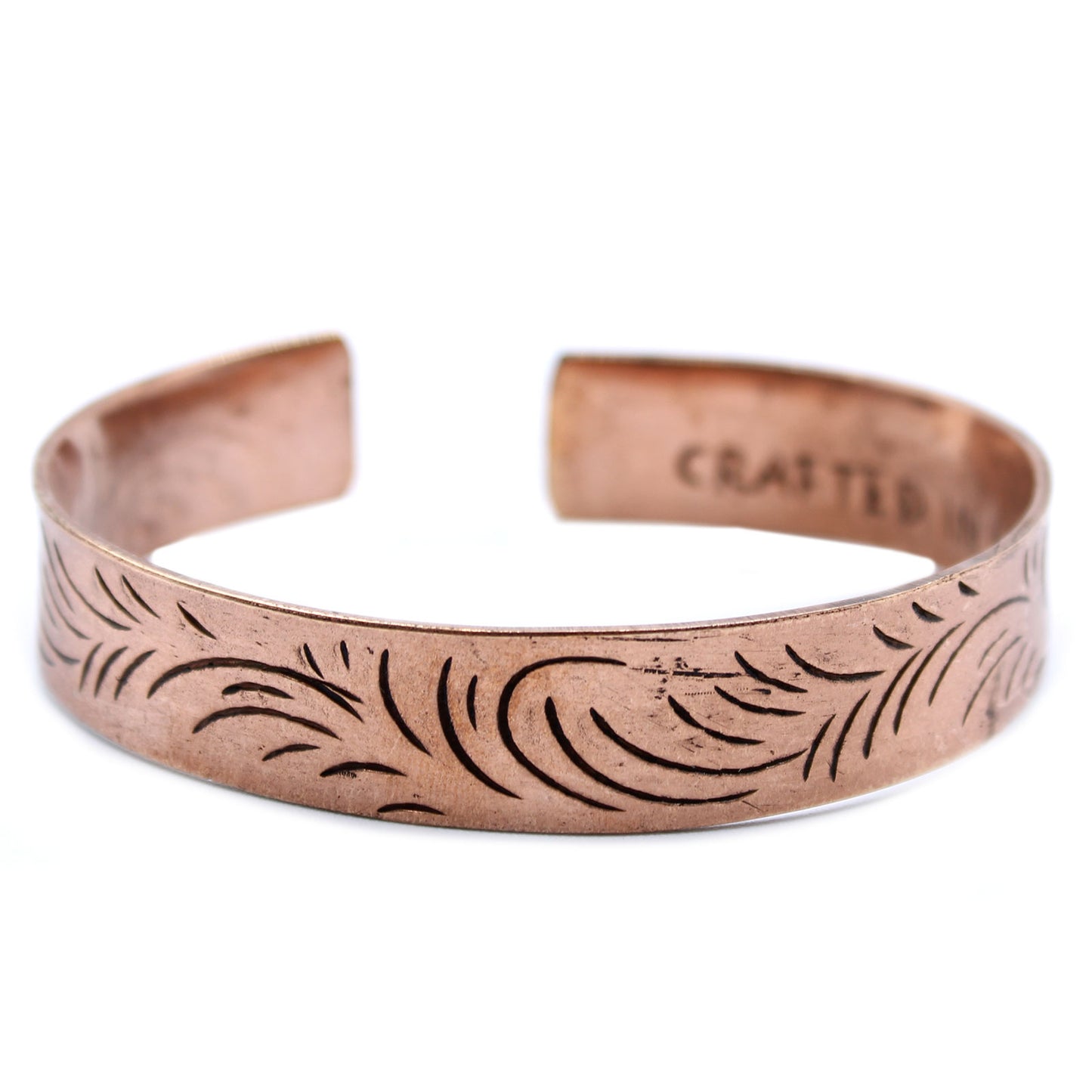 Tibetan Copper Bracelet - Remolinos Tribales Anchos