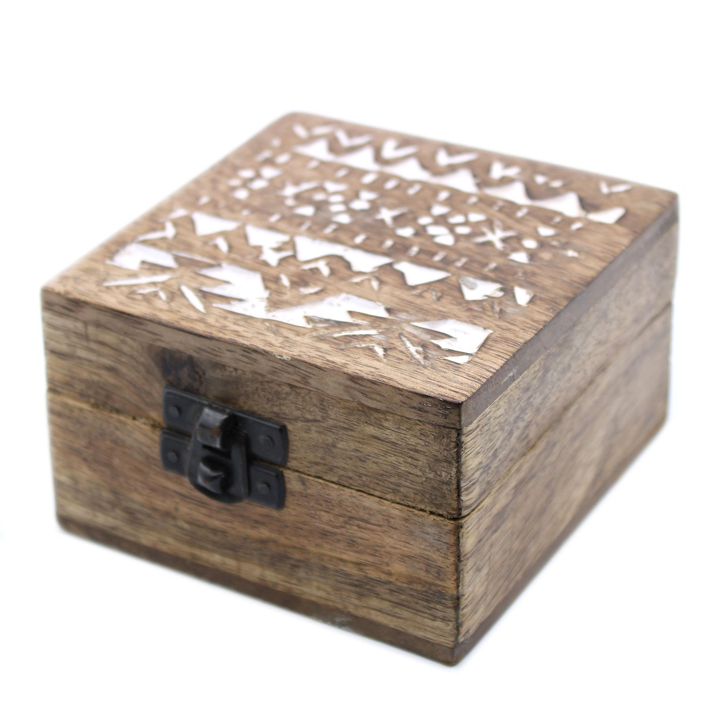 White Wooden Box - 4x4 Pastillero Slavic Design