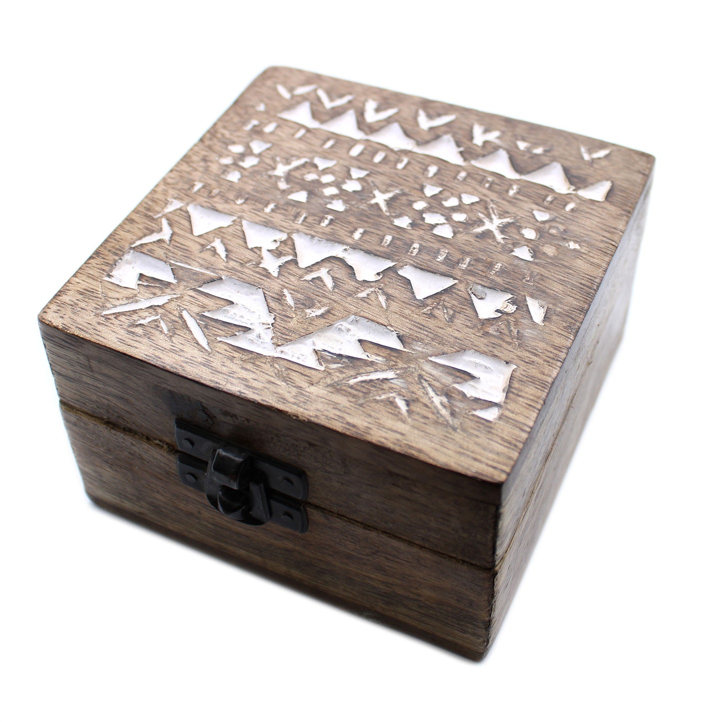 White Wooden Box - 4x4 Pastillero Slavic Design