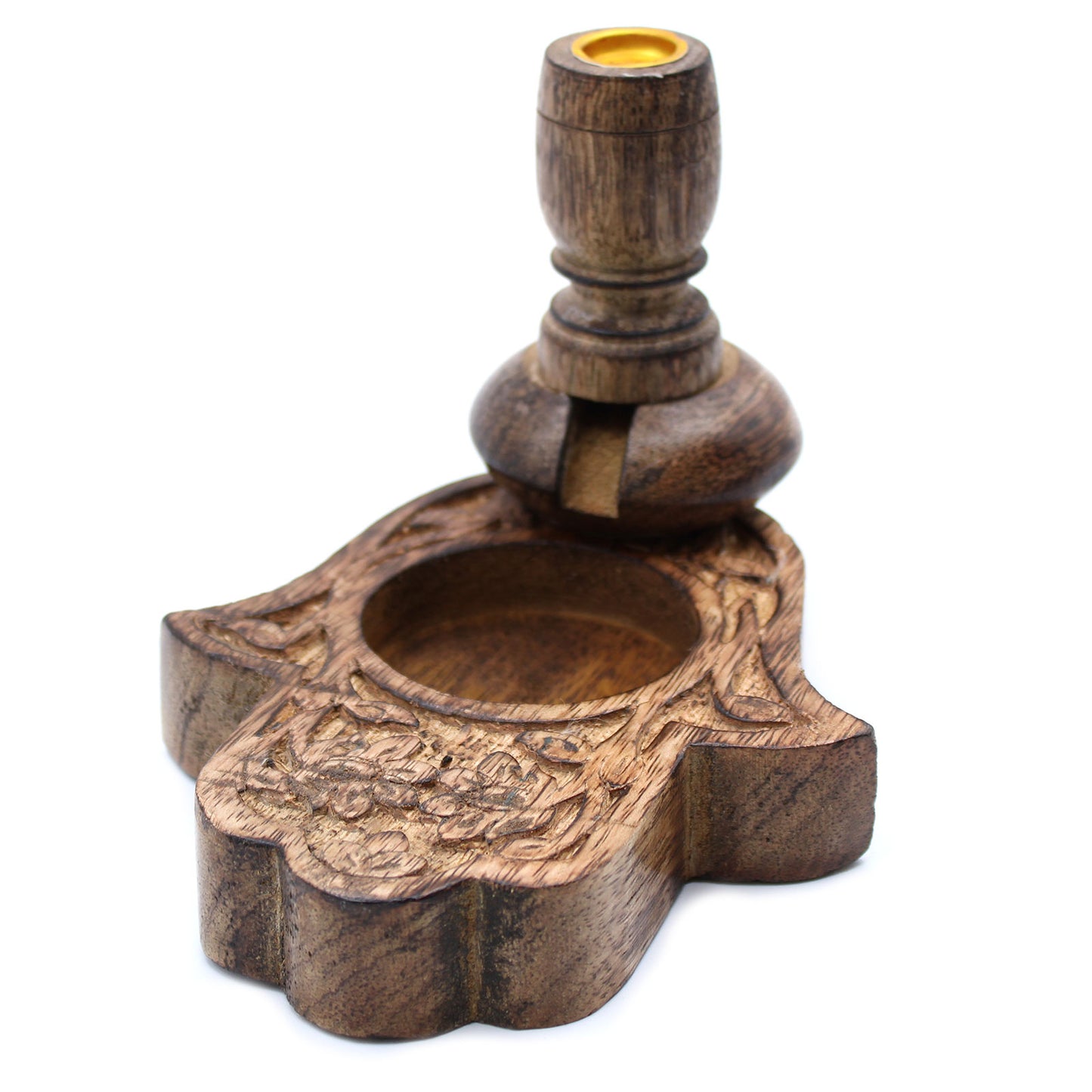 Sm Mango Wood Inverse Burner - Hamsa