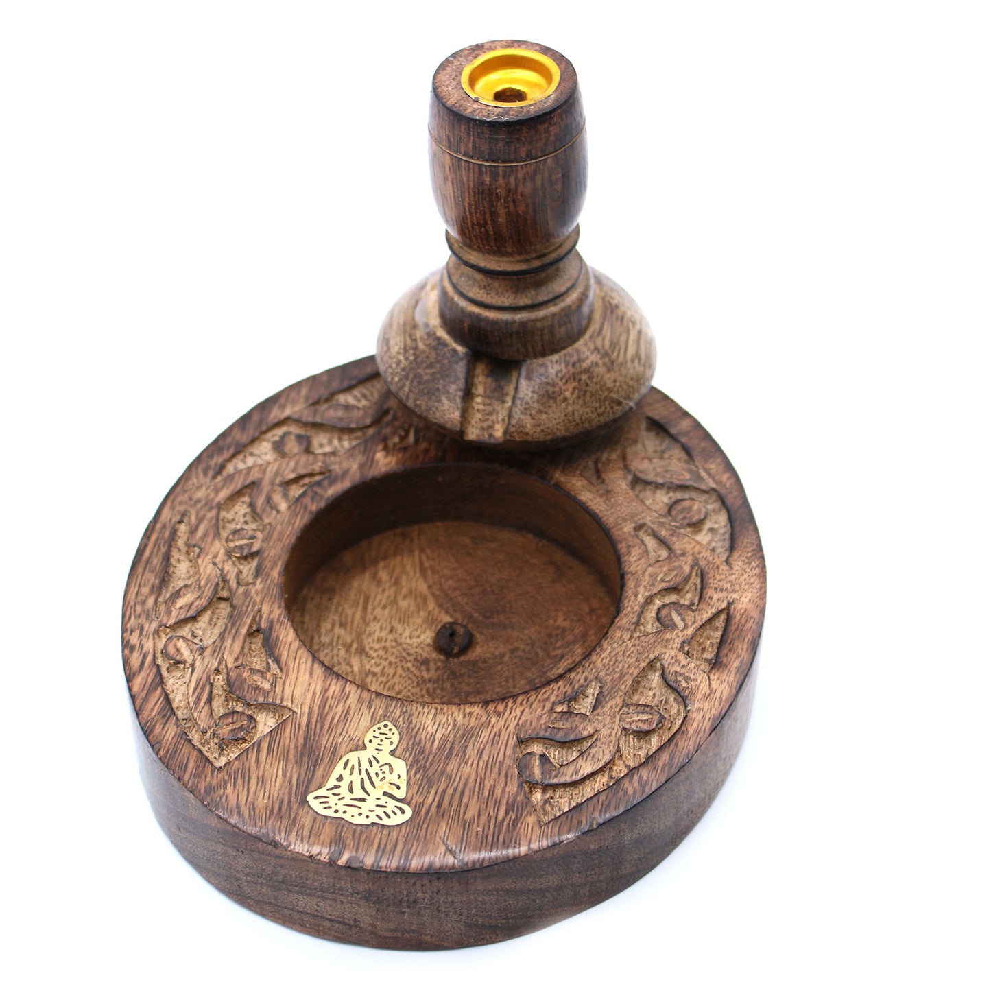 Sm Burner Inverso Mango Wood - Brass Buddha