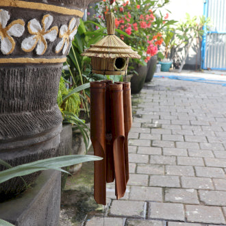 Round Box for Birds with Campanillas 56x20cm