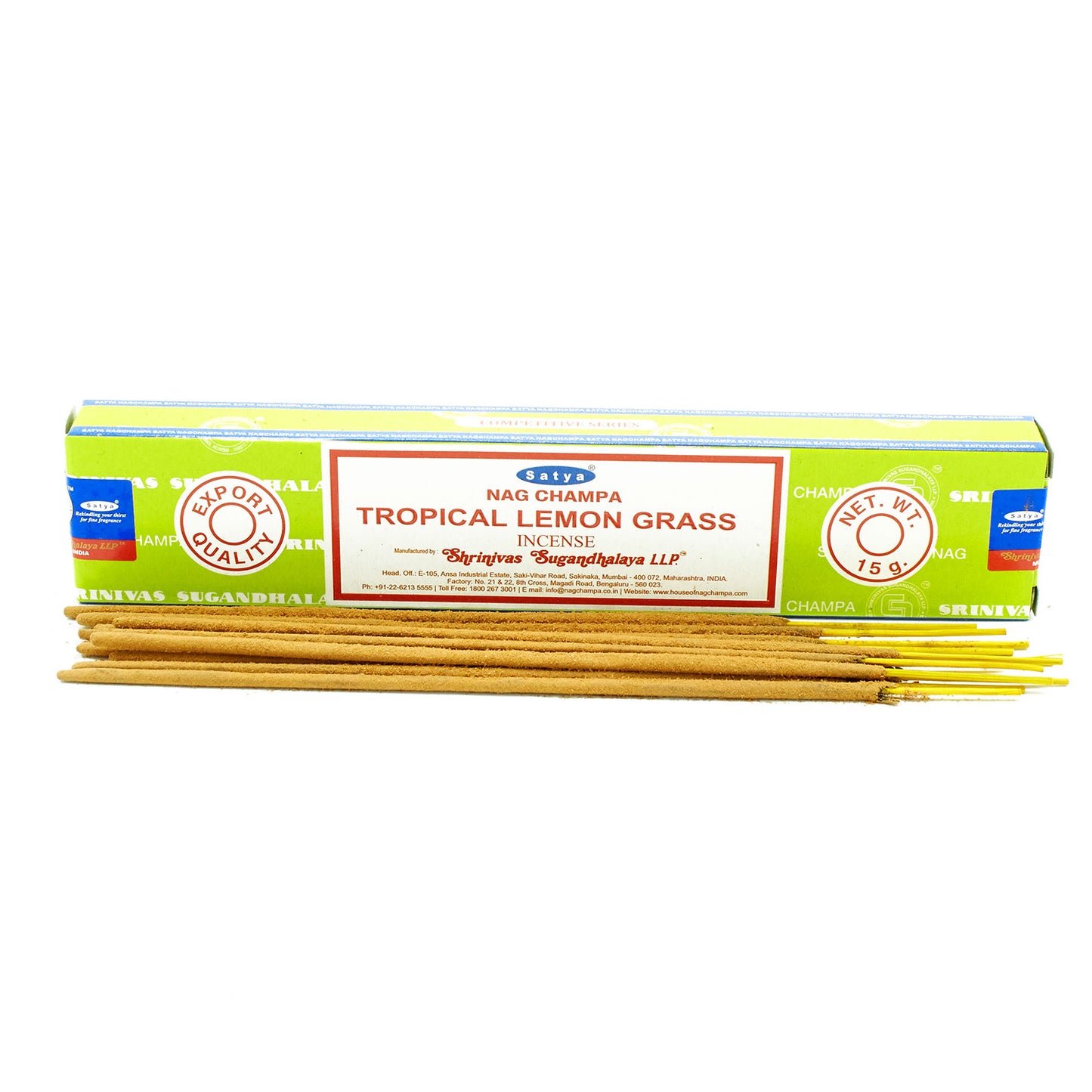 Satya Incense Sticks 15g - Tropical Lemongrass