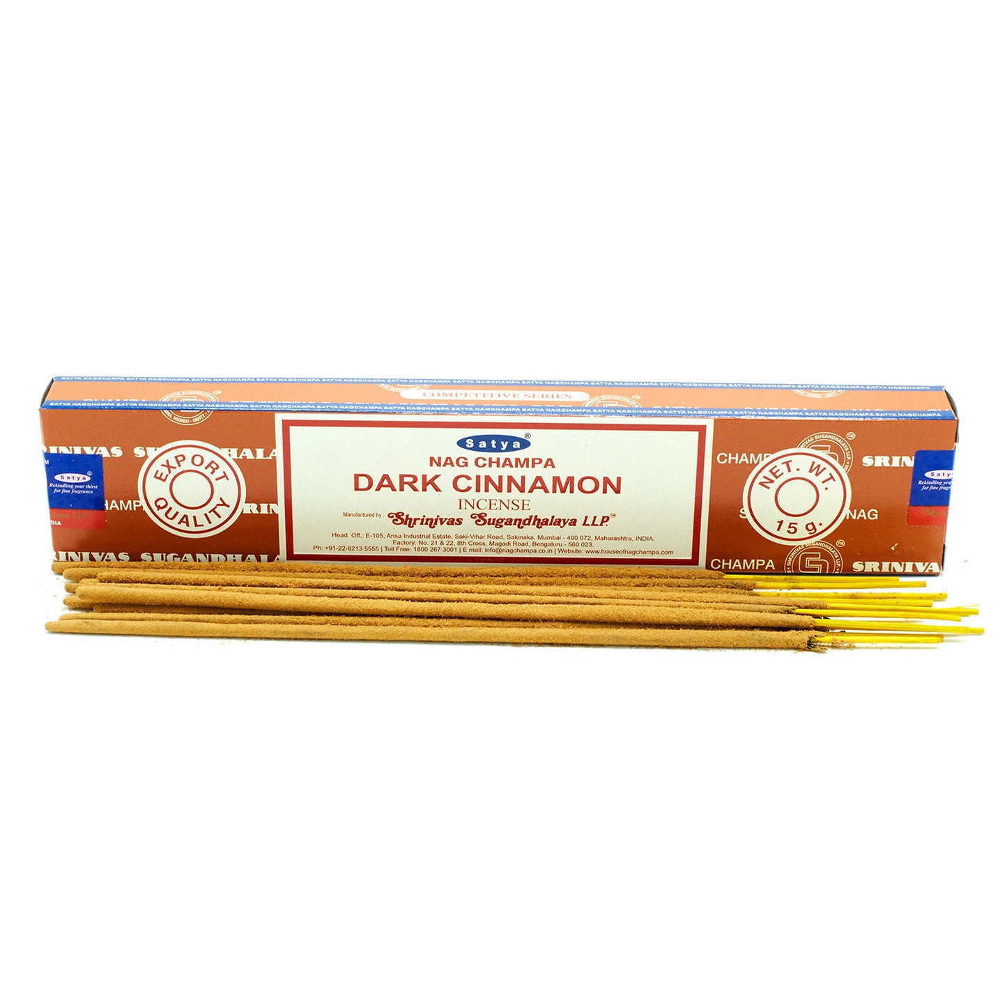 Varillas de Incienso Satya 15g  - Dark Cinammon