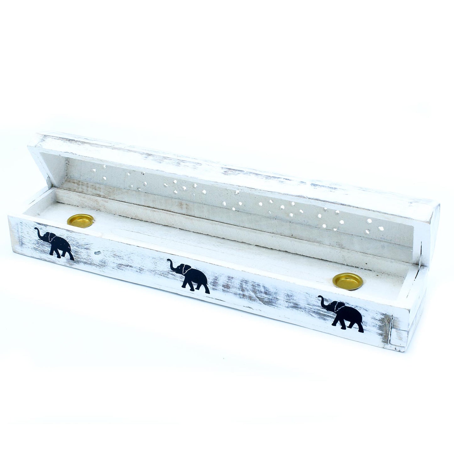 Incense Holder Finished in White - Caja de Humo