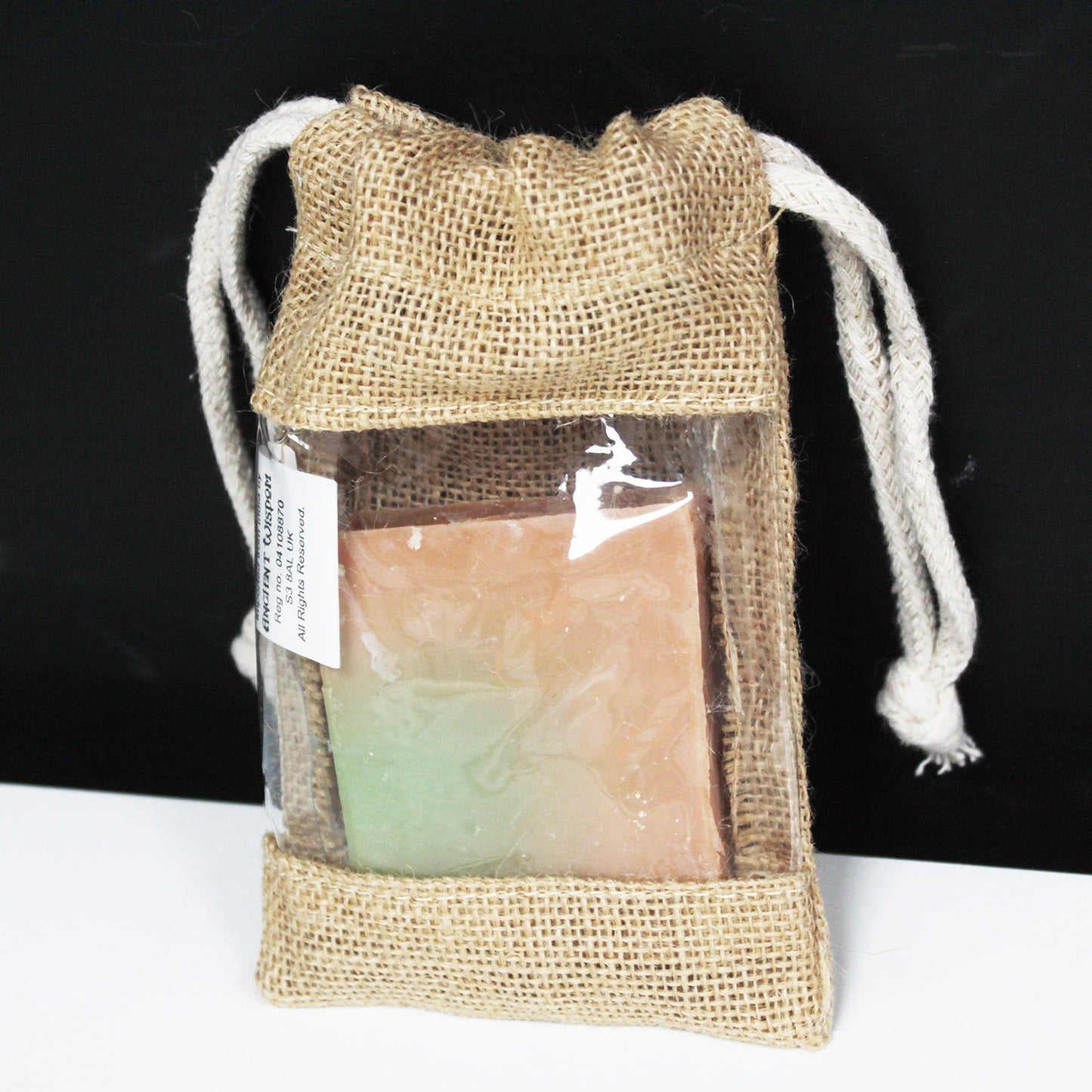 Small - Yute bag with window 16x10cm