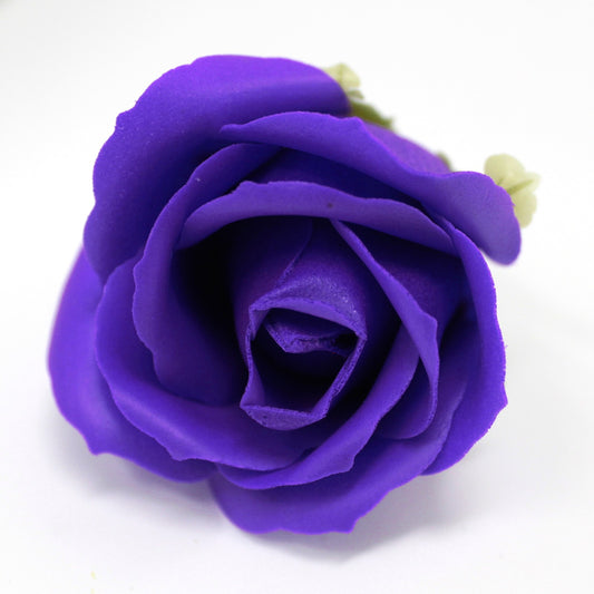 Fleur artisanale déco moyenne - violette