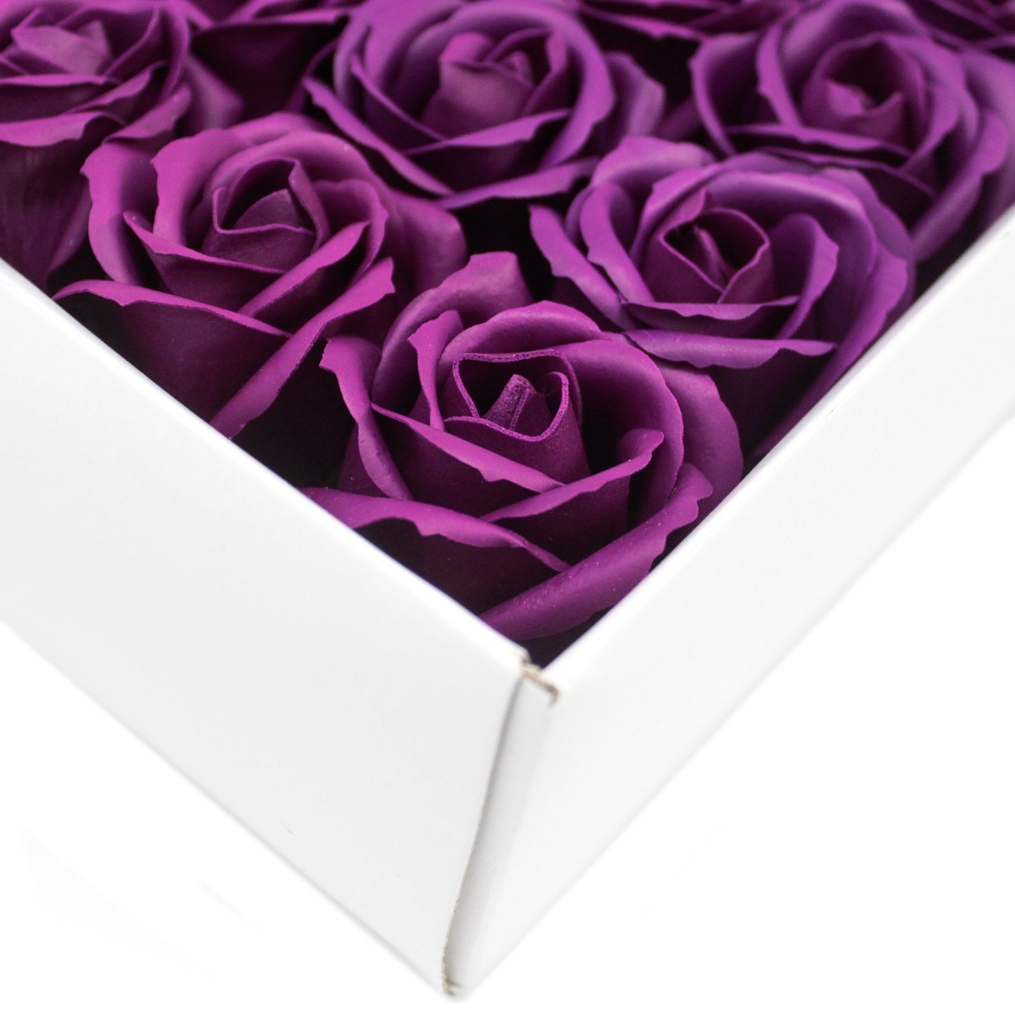 Fleur artisanale déco moyenne - violet foncé