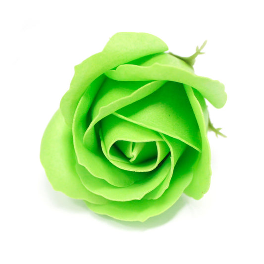 Fleur artisanale déco moyenne - vert