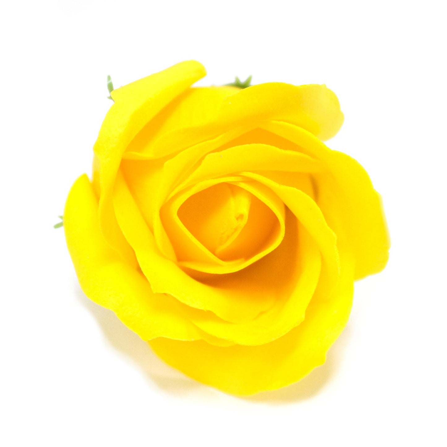 Fleur artisanale déco moyenne - jaune