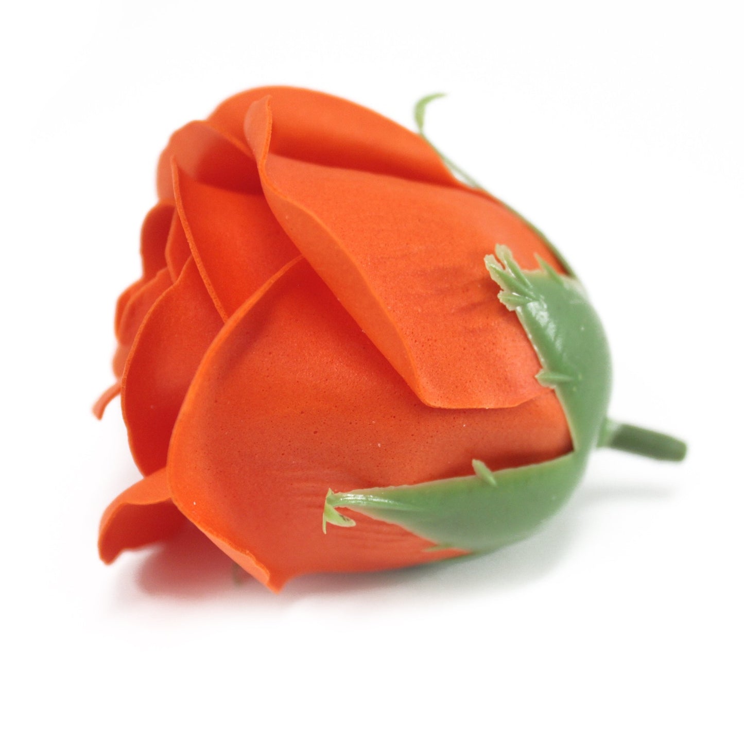 Medium deco handicraft flower - dark orange