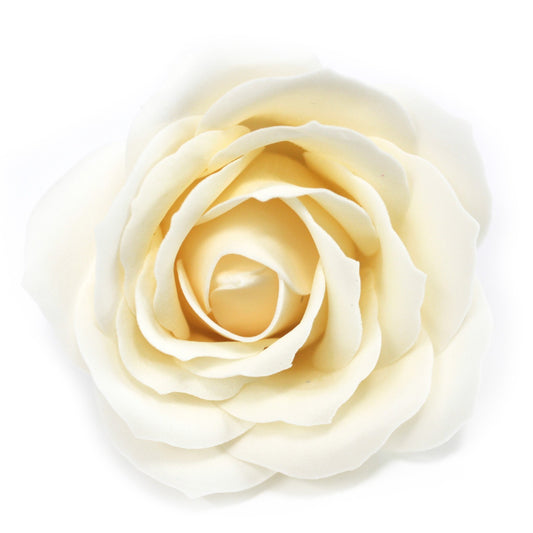 Large deco handmade flower - ivory